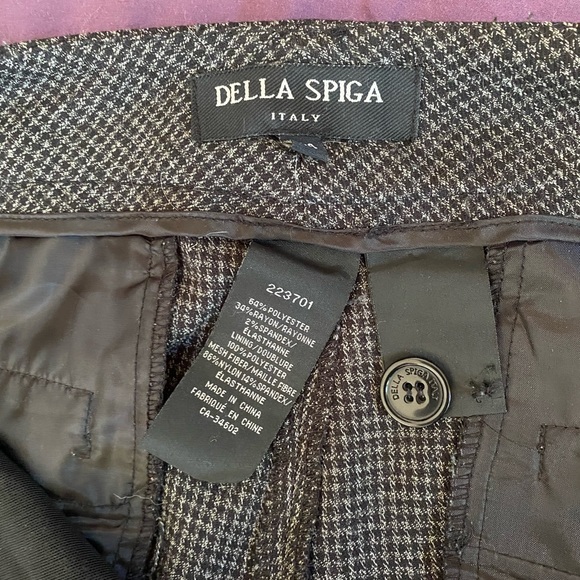 Della Spiga black and grey houndstooth trousers - Picture 4 of 4